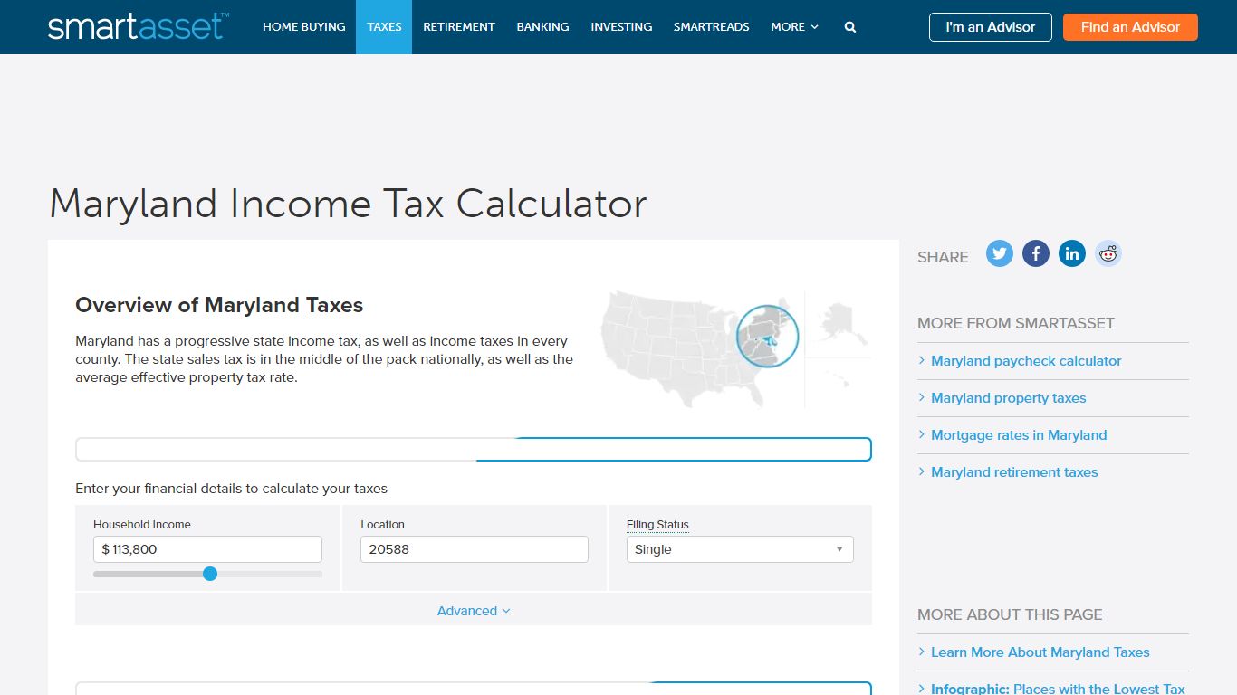 Maryland Income Tax Calculator - SmartAsset